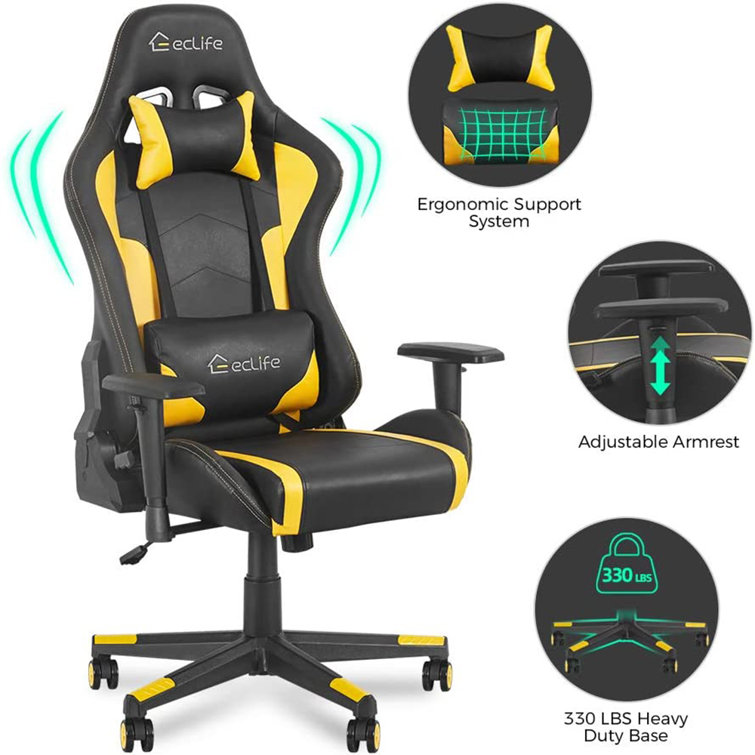 Ergonomic gaming chair discount eclife